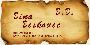 Dina Dišković vizit kartica